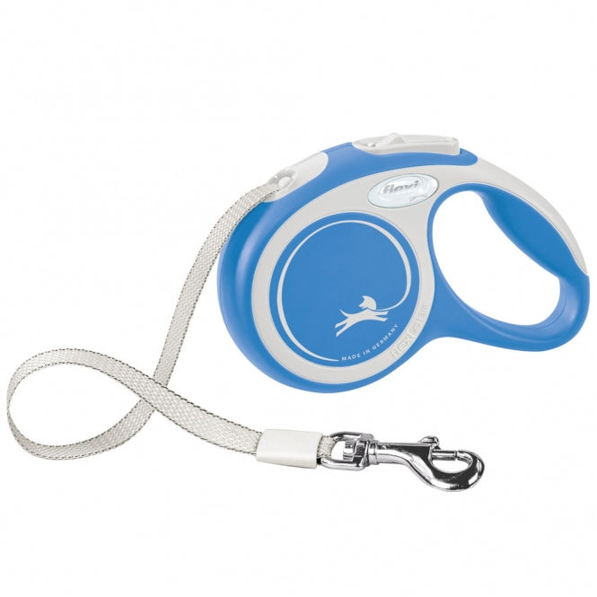 Flexi New Comfort Gurt-Rollleine – 3m, bis 12kg - blau