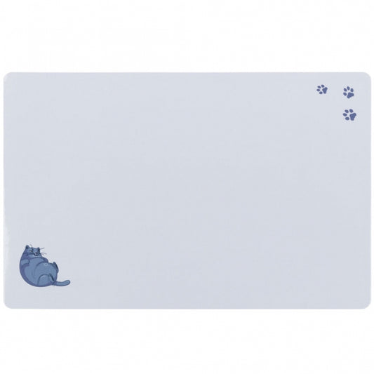 Trixie Napfunterlage aus Kunststoff – Katze - 44 × 28 cm