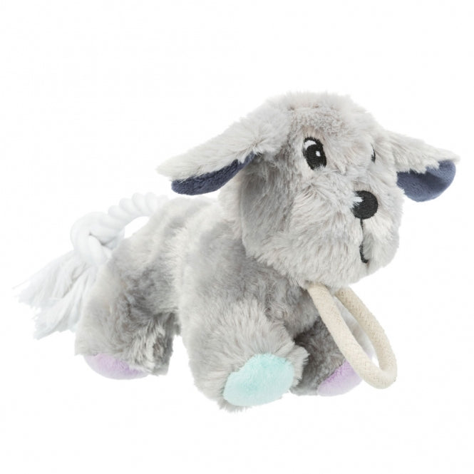 Trixie Junior Plüschhund mit Tau – 24 cm – Produktansicht