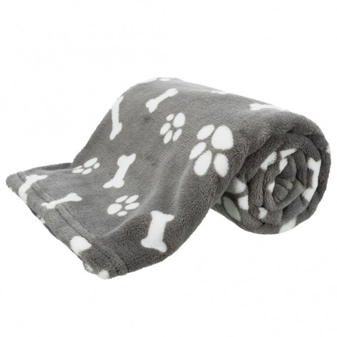 Trixie Kenny Kuscheldecke für Hunde und Katzen – Grau - 100 × 75 cm