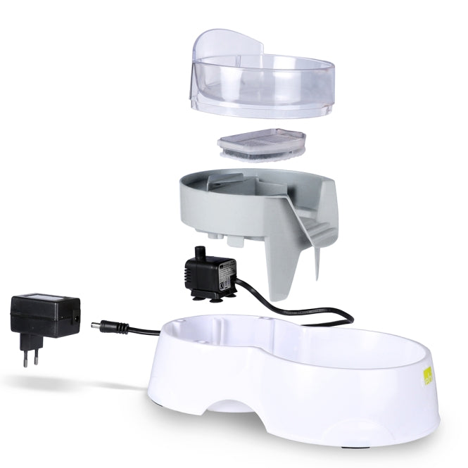 EBI Pet Feeder 2in1 – Futter- und Trinkstation – Grau
