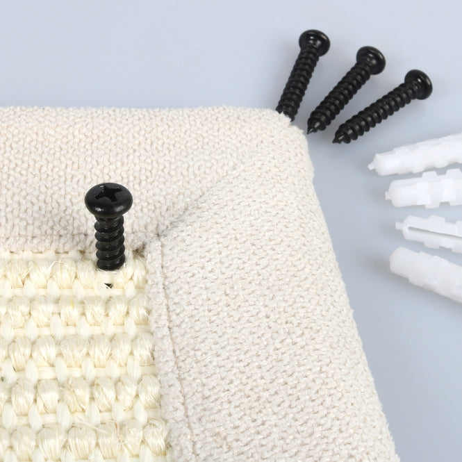 EBI Krappa Kratzmatte aus Sisal – Kratzmatte Krappa - 38 x 38cm - schwarz