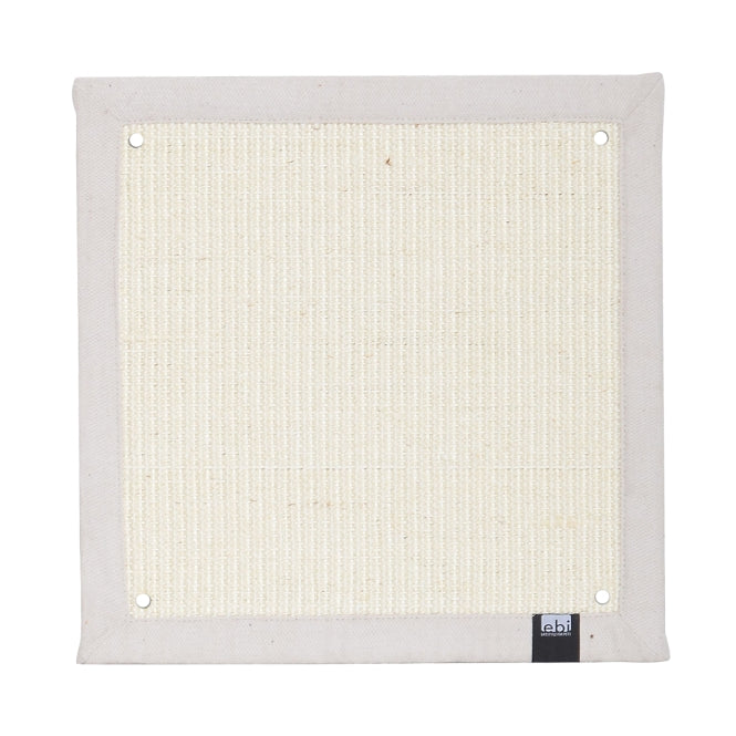 EBI Krappa Kratzmatte aus Sisal – Kratzmatte Krappa - 38 x 38cm - schwarz