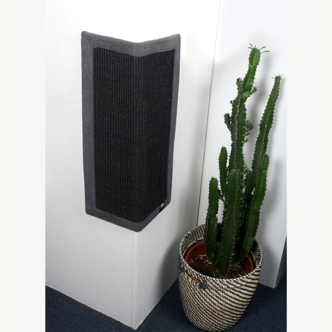 EBI Krappa Kratzmatte aus Sisal – Eck-Kratzmatte Krappa - 58 x 38cm - schwarz