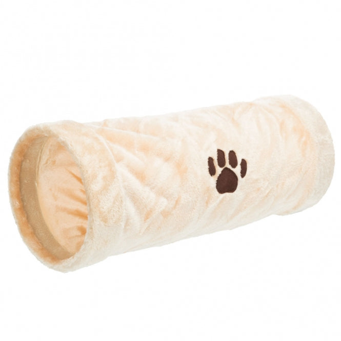 Trixie Crunch Plüschtunnel für Katzen – 60 cm – Beige