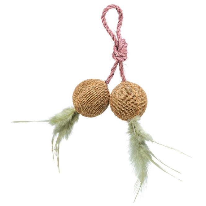 Trixie Jute-Spielbälle mit Sisalband und Catnip – Produktansicht