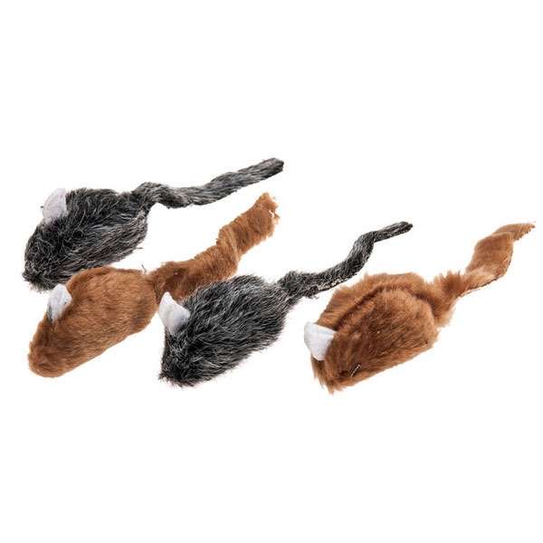 Karlie Catnip-Spielmäuse für Katzen – 4 Stück – Produktansicht