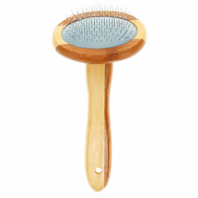 Duvoplus Bamboo Zupfbürste für Hunde und Katzen – 18x9cm