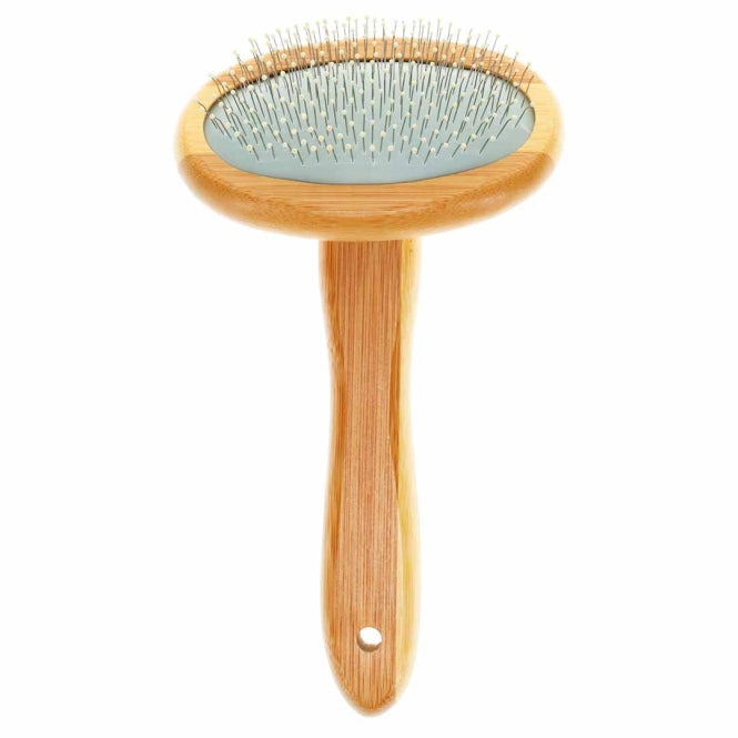 Duvoplus Bamboo Zupfbürste für Hunde und Katzen – 18x9cm