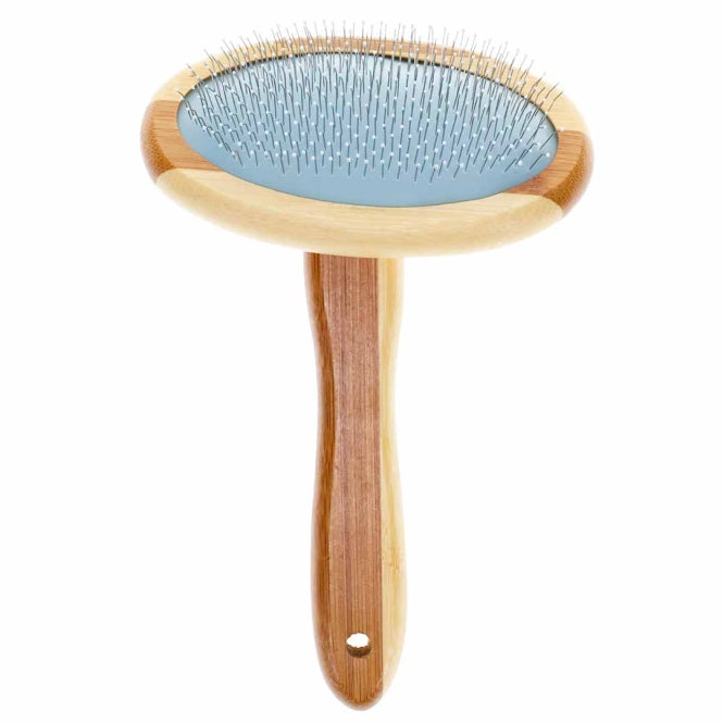 Duvoplus Bamboo Zupfbürste für Hunde und Katzen – 18x9cm
