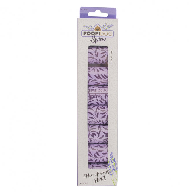 Poopidog Hundekotbeutel – Rainbow und Spice – spice lavendel violett - 4 x 15 Stück