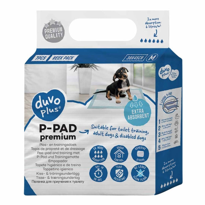 Duvoplus Premium Welpenunterlagen und Hygiene-Pads – 7st - 30x45cm