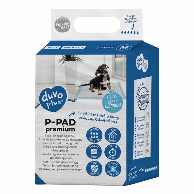 Duvoplus Premium Welpenunterlagen und Hygiene-Pads – 7st - 30x45cm