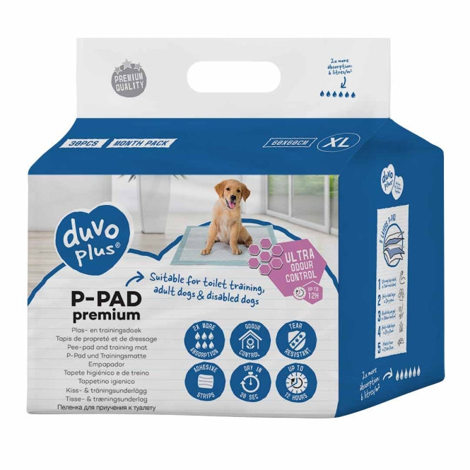 Duvoplus Premium Welpenunterlagen und Hygiene-Pads – Geruchskontrolle - 30st - 30x45cm