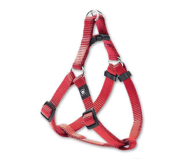 Karlie ASP Step&Go Hundegeschirr aus Nylon – Rot - 15 mm, 41-58 cm