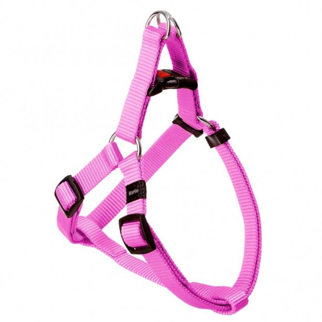 Karlie ASP Step&Go Hundegeschirr aus Nylon – Pink - 15 mm / 25-45 cm