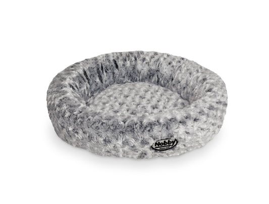 Nobby Katzen-Donutbett Arusha – schwarz meliert