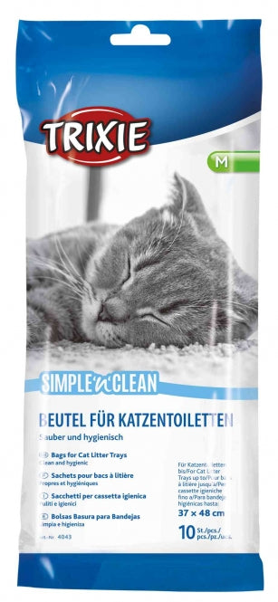 Trixie Toilettenbeutel für Katzentoiletten – 10 Stück – Toilettenbeutel, bis 37 x 48 cm