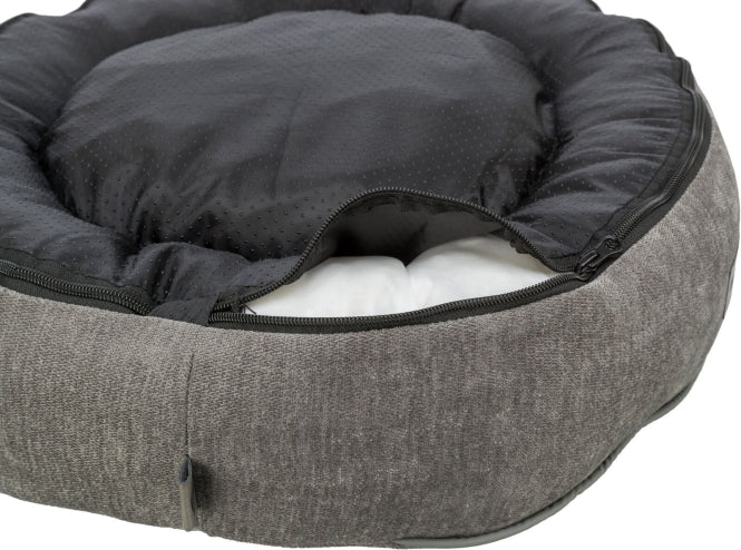 Trixie Vital Bett Lennox, rund – grau